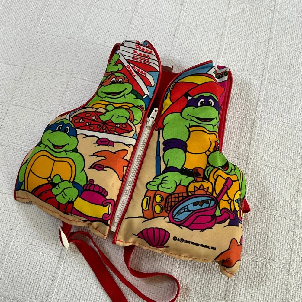 1996 Teenage Mutant Ninja‎ Turtles Child Small Life Vest PFD 30-50 LBS 12x12